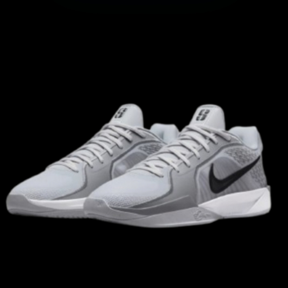 Nike Sabrina 2 TB Promo Womens Size 7.5 Wolf Grey Black White